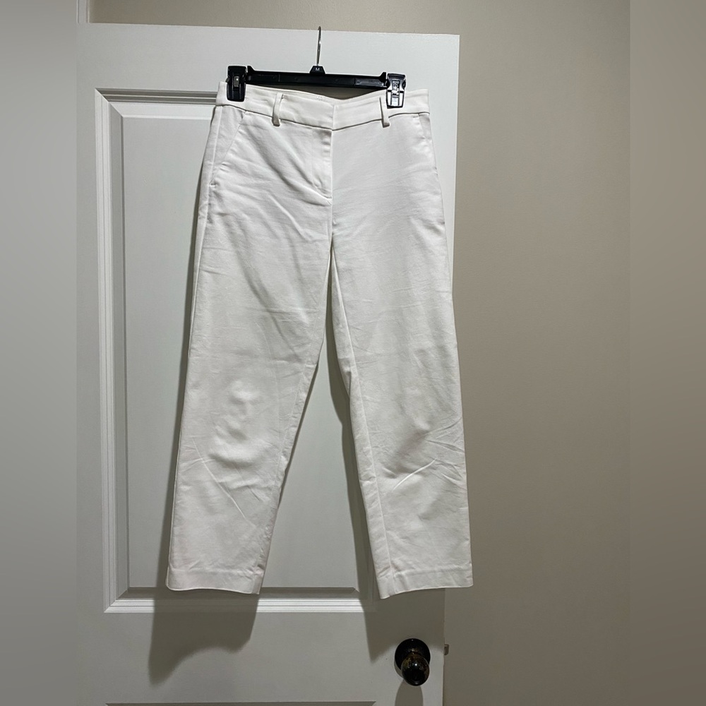 Loft Curvy cropped pants - White -size 00